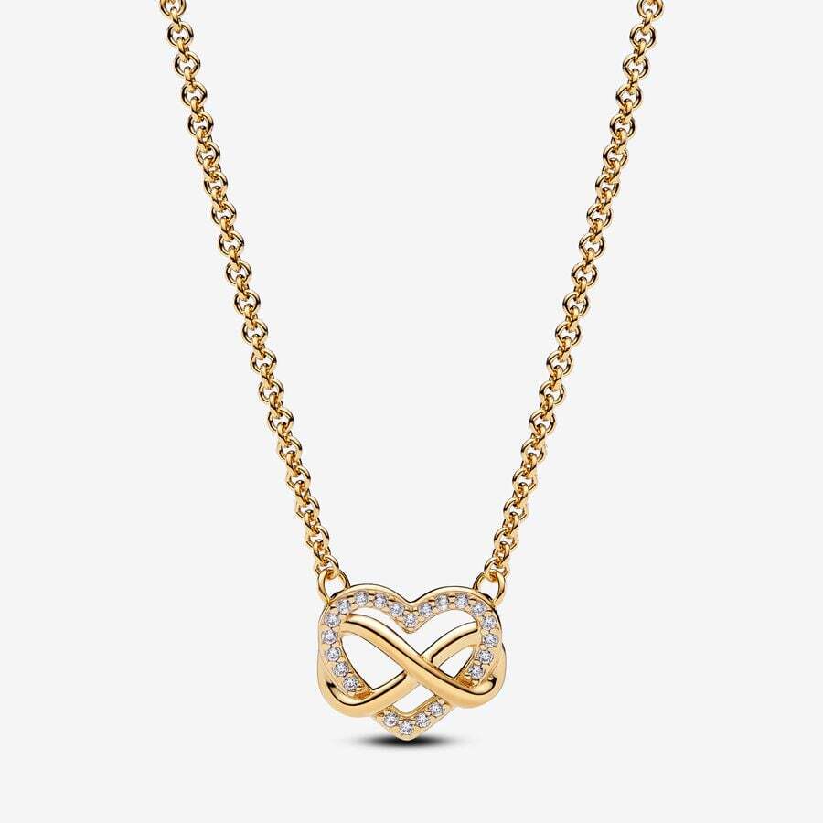 Sparkling Infinity Heart Collier Necklace | Shop Tuck's
