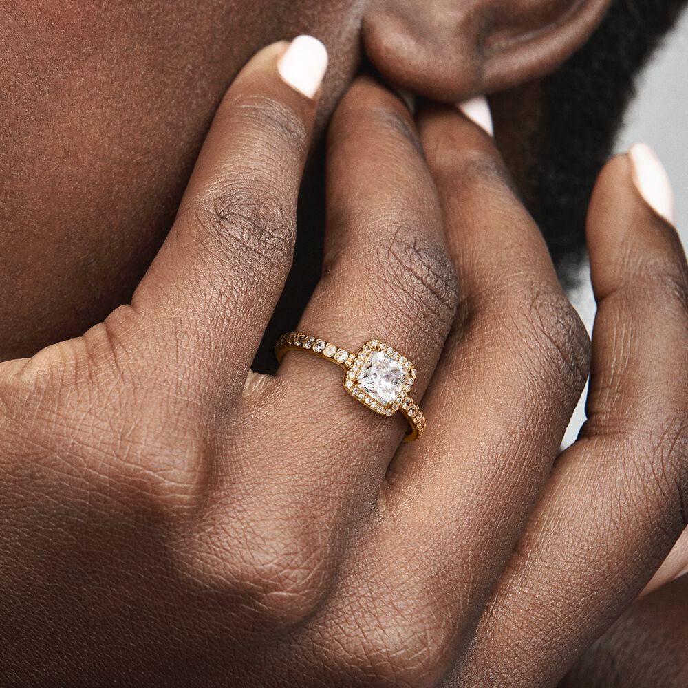 Pandora Square Sparkle Halo Ring Shop Tuck s