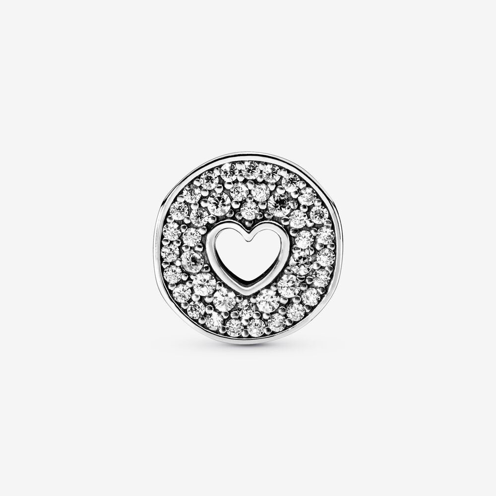 Pandora Pave and Heart Anniversary Charm Shop Tuck s